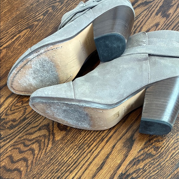 Rag & Bone Harrow Stone Waxy Leather Women's Ankle Booties Size 40 (10) - Picture 6 of 10